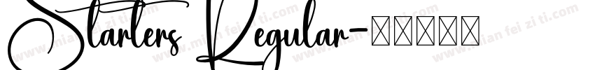 Starters Regular字体转换